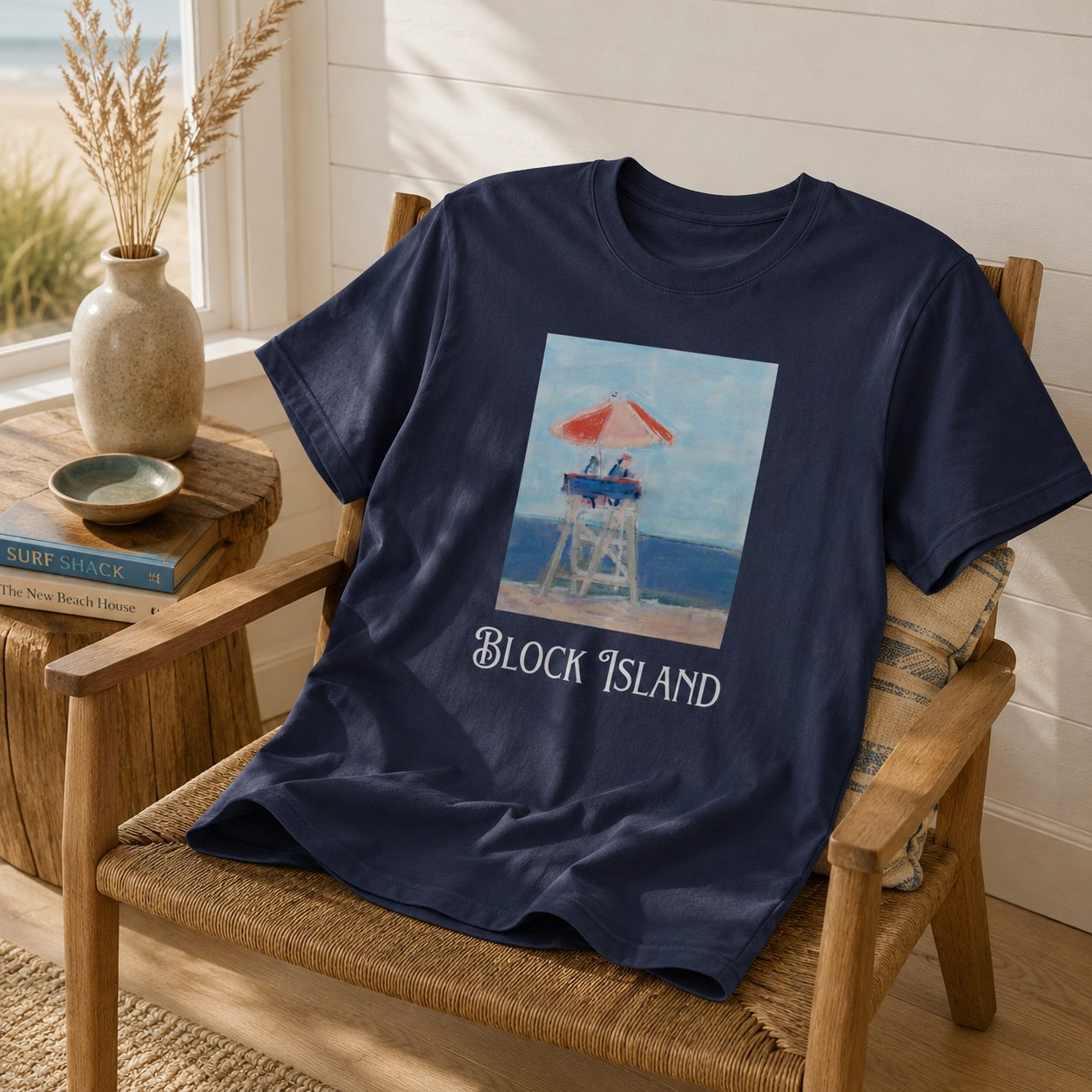 Block Island T-Shirt: Navy